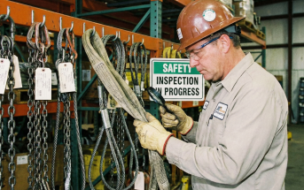 Осмотр строп